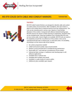 MS-970 Coiled Data and Conduit Markers 11.23.21