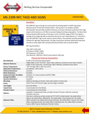 MS-230R NFC Tags and Signs  11.29.21_0