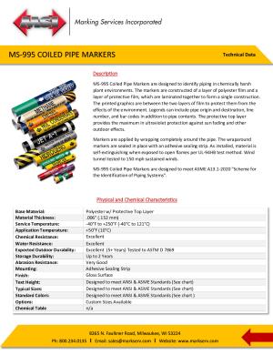 MS-995 Coiled Pipe Markers 3.15.22
