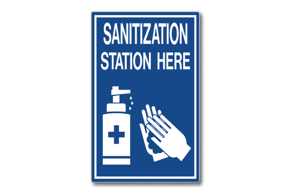 MS-215 Sanitization Station Sign from MSI