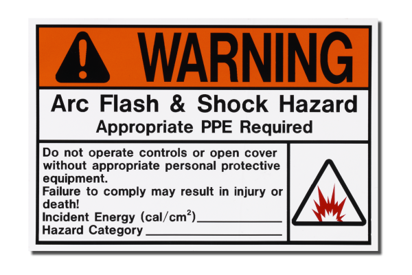 MS-478 Arc Flash Labels from MSI