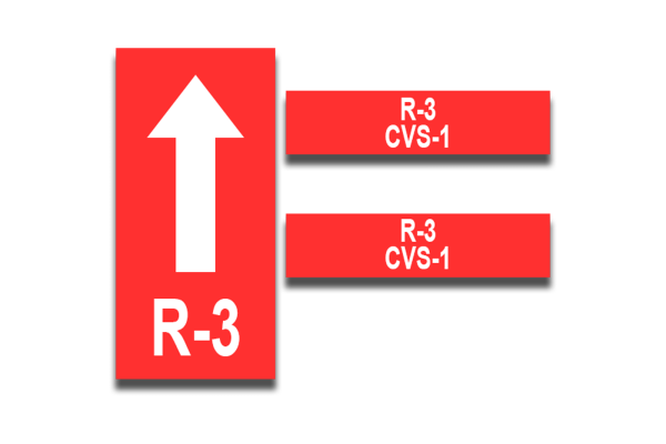 MS-900 Fire Riser & Sprinkler Labels from MSI