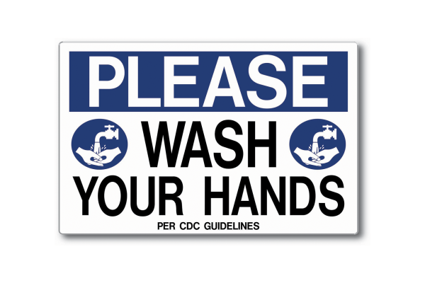 MS-900 Self Adhesive Hand Washing Signage From MSI 