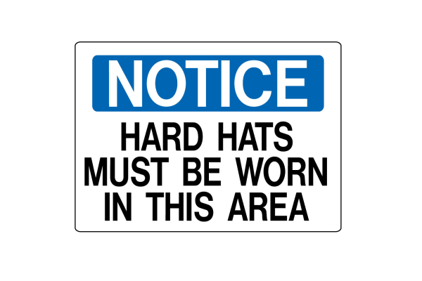 MS-900 Self-Adhesive Notice Operational & Safety Sign from MSI