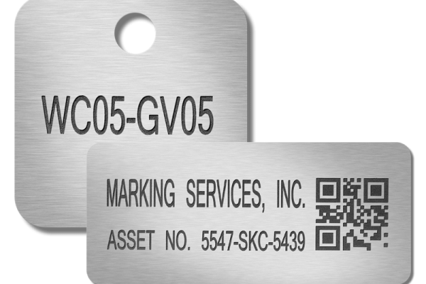 Custom Stainless Steel Asset Tags - Engraved Metal Tags Up to 4x2