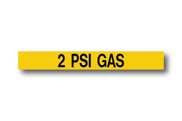 MS-900 Self-Adhesive Pipe Markers (2 PSI Gas)