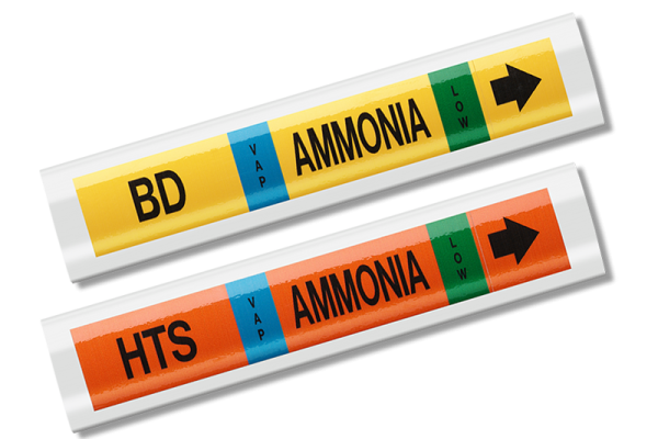Ammonia Carrier Pipe Marker from MSI