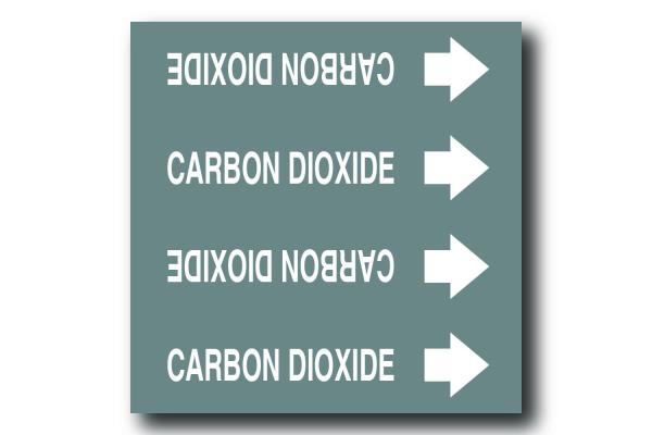 MS-900 Self-Adhesive Medical Gas Marker - Carbon Dioxide 
