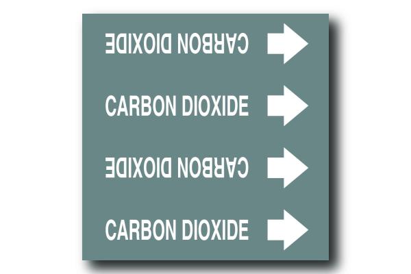 MS-900 Self-Adhesive Medical Gas Marker - Carbon Dioxide