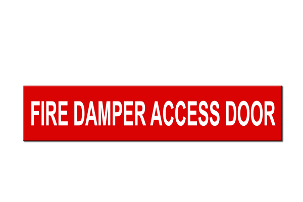 MS-900 Self - Adhesive Access Door Labels - fire Damper Access Door 