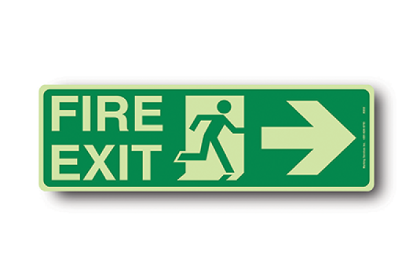 Evacuation & Escape Sign - Fire Exit - Right