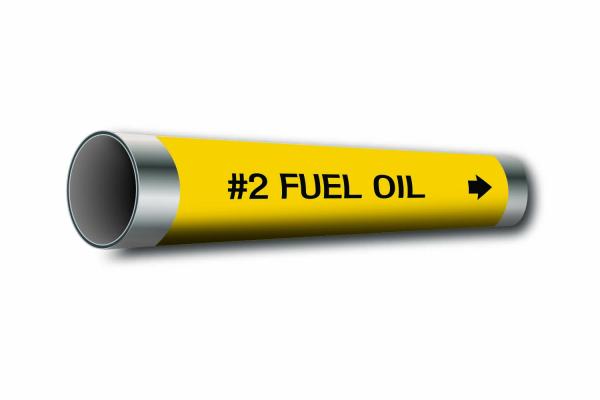 MS-995 Coiled Pipe Marker - #2 Fuel Oil 