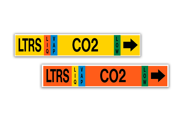 MS-900 Self-Adhesive CO2 Pipe Marker